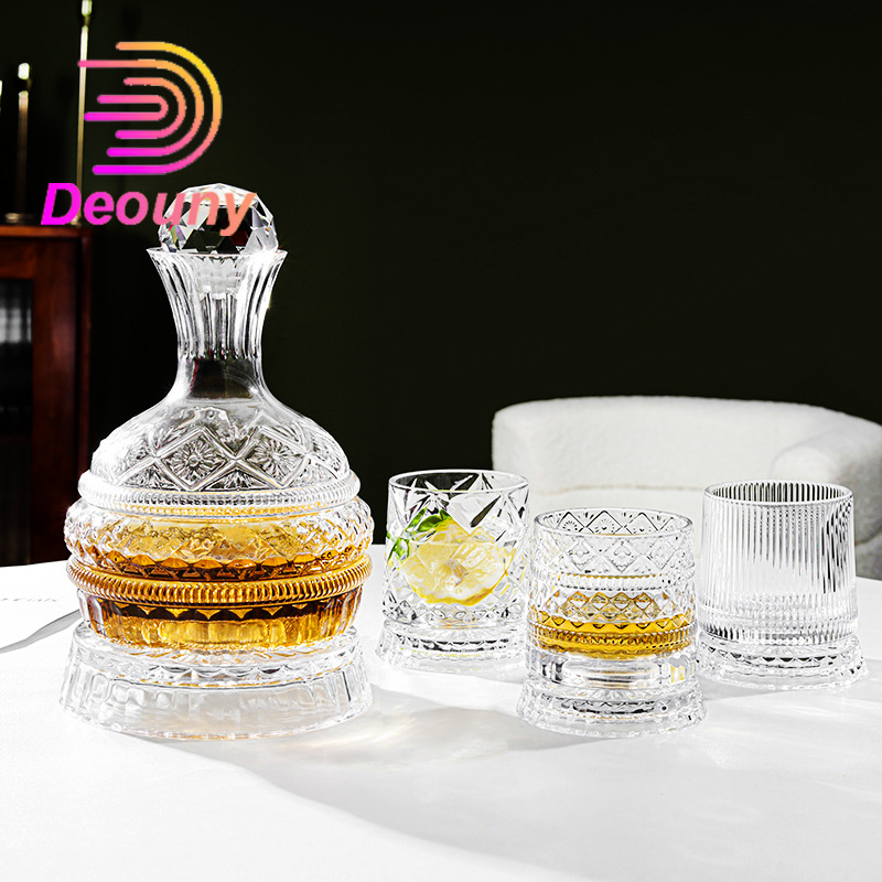 Wine Beer The Whiskey - DEOUNY Europejska obrotowa karafka do wina