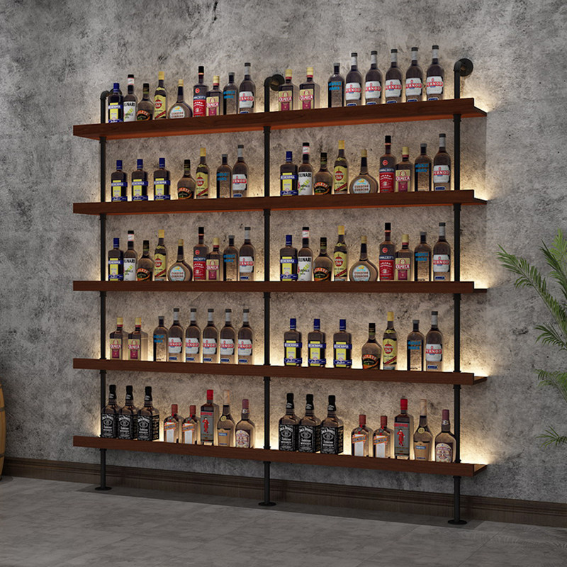 Wine Beer Restaurant - Stojak na wino barowe, wielopoziomowy regał