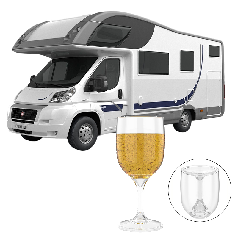 Wine & Beer Shop Photos - Kieliszek do wina RV, przenośny, składany,