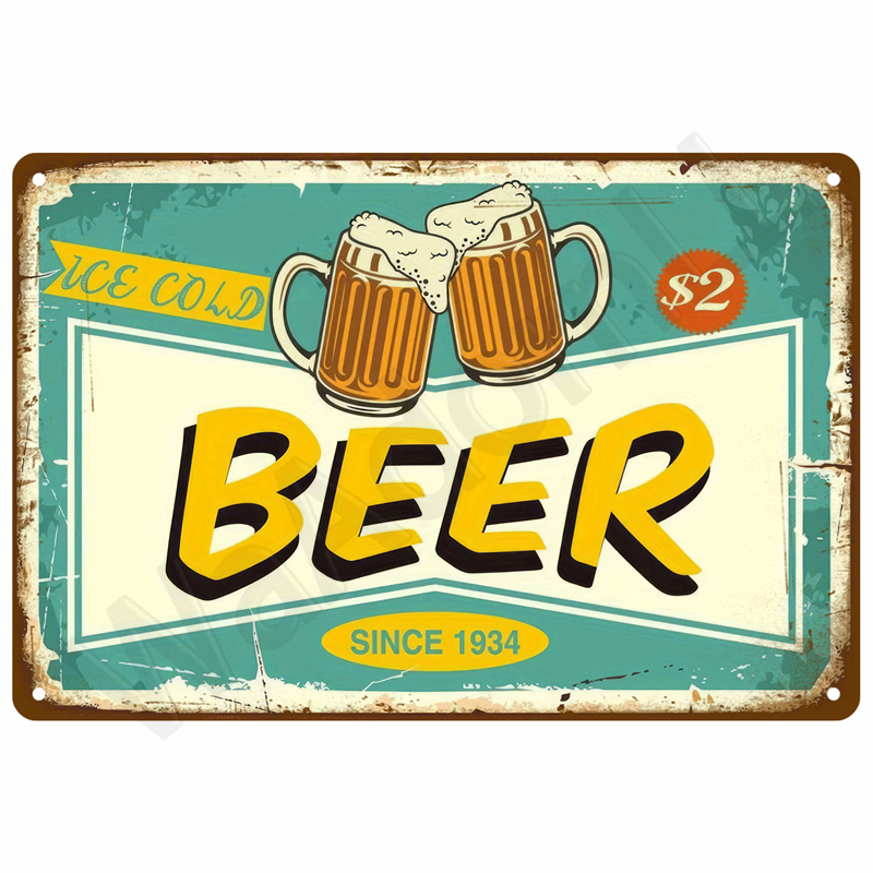 Metalowy Znak Whiskey Wino Alk – Wine Beer Brand recenzja i cena