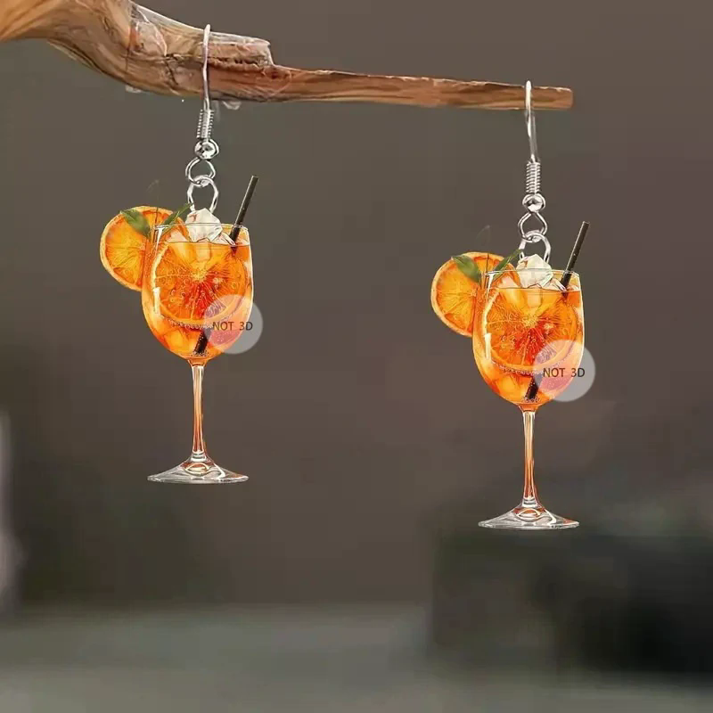 Kolczyki w stylu 2D, płaskie,  – Beer And Wine Festival recenzja i cena