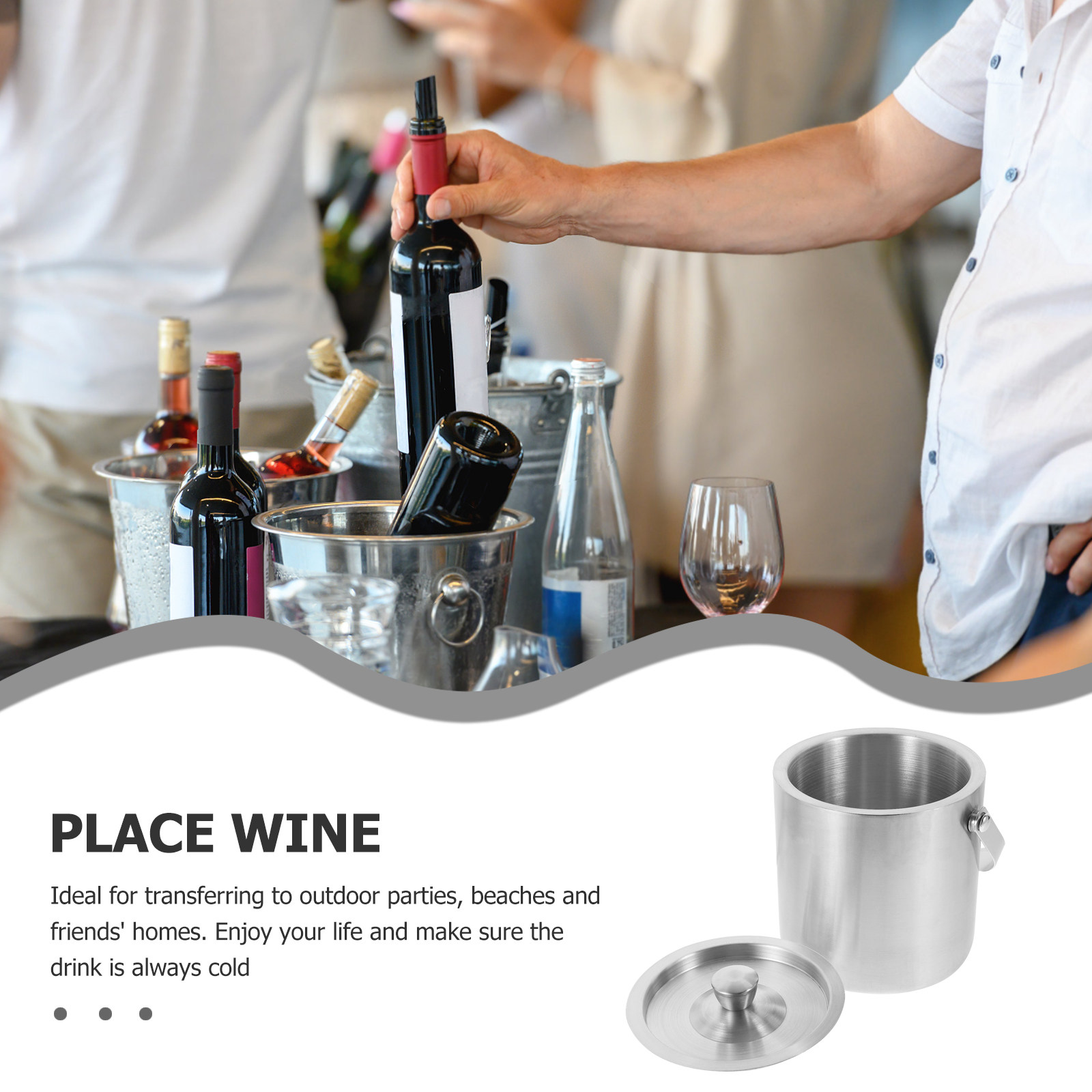 Izolowane wiadro na lód ze sta – Wine Beer Restaurant recenzja i cena