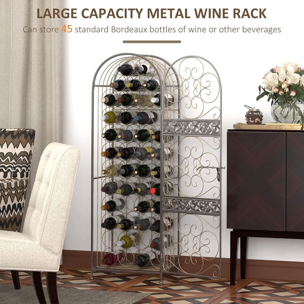 Antyczny brązowy stojak na win – Wine & Beer Shop Photos recenzja i cena