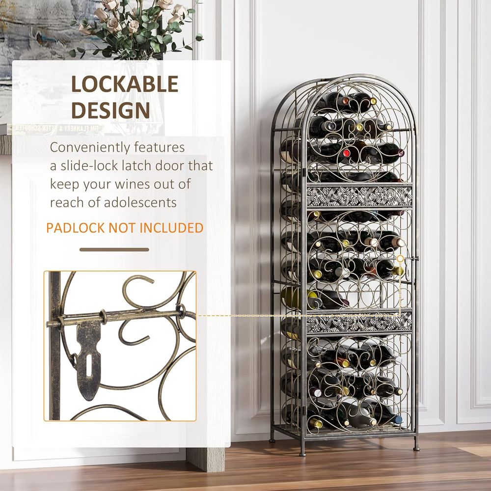 Antyczny brązowy stojak na win – Wine & Beer Shop Photos recenzja i cena